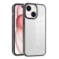 For iPhone 15 Ice Color Clear PC Hybrid TPU Phone Case(Black)