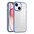 For iPhone 15 Plus Ice Color Clear PC Hybrid TPU Phone Case(Royal Blue)