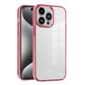 For iPhone 15 Pro Ice Color Clear PC Hybrid TPU Phone Case(Pink)