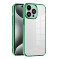 For iPhone 15 Pro Ice Color Clear PC Hybrid TPU Phone Case(Green)