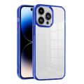 For iPhone 14 Pro Max Ice Color Clear PC Hybrid TPU Phone Case(Bllue)