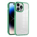 For iPhone 14 Pro Ice Color Clear PC Hybrid TPU Phone Case(Green)