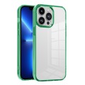 For iPhone 13 Pro Ice Color Clear PC Hybrid TPU Phone Case(Green)