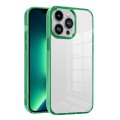 For iPhone 13 Pro Max Ice Color Clear PC Hybrid TPU Phone Case(Green)