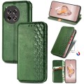 For OnePlus Ace 3 Cubic Grid Pressed Magnetic Leather Phone Case(Green)