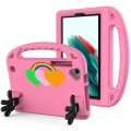 For Samsung Galaxy Tab A9 Love Small Palm Holder EVA Tablet Case(Pink)