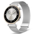 For Huawei Watch GT 4 41mm Milan Dual Mmagnetic Steel Mesh Watch Band(Silver)