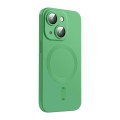 For iPhone 15 Plus ENKAY MagSafe Matte TPU Phone Case with Lens Film(Green)