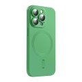 For iPhone 14 Pro ENKAY MagSafe Matte TPU Phone Case with Lens Film(Green)