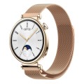 For Huawei Watch GT4 41mm Milan Magnetic Steel Mesh Watch Band(Rose Gold)
