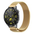 For Huawei Watch GT4 46mm Milan Magnetic Steel Mesh Watch Band(Gold)