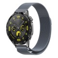 For Huawei Watch GT4 46mm Milan Magnetic Steel Mesh Watch Band(Gray)