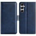 For Samsung Galaxy A05 Dual-side Magnetic Buckle Horizontal Flip Leather Phone Case(Dark Blue)