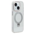 For iPhone 15 Starlink Stand Clear Magsafe Phone Case(Transparent)