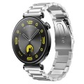 For Huawei Watch GT4 41mm Three Bead Stainless Steel Metal Watch Band(Silver)