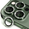 For iPhone 15 Pro / 15 Pro Max ENKAY AR Anti-reflection Individual Diamond Ring Camera Lens Glass Fu
