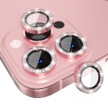 For iPhone 15 Pro / 15 Pro Max ENKAY AR Anti-reflection Individual Diamond Ring Camera Lens Glass Fu
