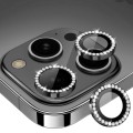 For iPhone 15 Pro / 15 Pro Max ENKAY AR Anti-reflection Individual Diamond Ring Camera Lens Glass Fu