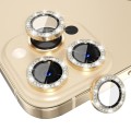 For iPhone 15 Pro / 15 Pro Max ENKAY AR Anti-reflection Individual Diamond Ring Camera Lens Glass Fu