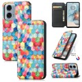 For Motorola Moto G24 Power CaseNeo Colorful Magnetic Leather Phone Case(Magic Space)
