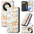 For Honor X9b CaseNeo Colorful Magnetic Leather Phone Case(Rhombus)