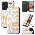 For Xiaomi Redmi Note 13 Pro+ CaseNeo Colorful Magnetic Leather Phone Case(Rhombus)