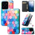 For Xiaomi 14 CaseNeo Colorful Magnetic Leather Phone Case(Colorful Cube)