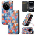 For Xiaomi Redmi A3 CaseNeo Colorful Magnetic Leather Phone Case(Rhombus Mandala)