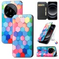 For Xiaomi Redmi A3 CaseNeo Colorful Magnetic Leather Phone Case(Colorful Cube)