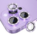 For iPhone 14 Pro / 14 Pro Max ENKAY AR Anti-reflection Individual Diamond Ring Camera Lens Glass Fu