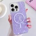 For iPhone 15 Pro Max Shell Texture MagSafe TPU Phone Case(Purple)