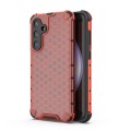 For Samsung Galaxy S23 FE 5G Shockproof Honeycomb Phone Case(Red)