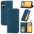 For Xiaomi Redmi 13C Retro Skin Feel Magnetic Flip Leather Phone Case(Blue)
