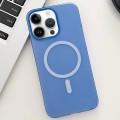 For iPhone 14 Pro Max Ice Fog MagSafe PC Phone Case(Blue)