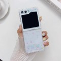 For Samsung Galaxy  Z Flip5 Star Love Glitter Epoxy TPU Phone Case(Mew dot)