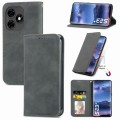 For Tecno Itel S23+ Retro Skin Feel Magnetic Flip Leather Phone Case(Grey)