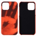 For iPhone 15 Pro Thermal Sensor Discoloration Silicone Phone Case(Black Red)