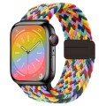 For Apple Watch Series 8 41mm Nylon Woven Magnetic Fold Buckle Watch Band(W Seven Colors)