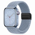 For  Apple Watch Series 3 42mm Nylon Woven Magnetic Fold Buckle Watch Band(Yanqing)