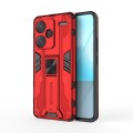 For Redmi Note 13 Pro 5G Supersonic Armor PC Hybrid TPU Phone Case(Red)