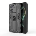 For Xiaomi 13T Supersonic Armor PC Hybrid TPU Phone Case(Black)