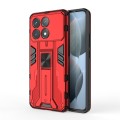 For Redmi K70 Supersonic Armor PC Hybrid TPU Phone Case(Red)