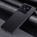 For Xiaomi 14 Pro Plain-leather All-inclusive Shockproof Phone Case(Black)