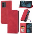 For Motorola Moto G14 Retro Skin Feel Magnetic Flip Leather Phone Case(Red)