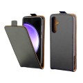 For Samsung Galaxy S23 FE 5G Vertical Flip Leather Phone Case with Card Slot(Black)