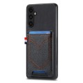 For Samsung Galaxy A54 5G Denim Texture Leather Skin Phone Case with Card Slot(Black)