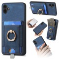 For Samsung Galaxy A05 Retro Splitable Magnetic Card Bag Leather Phone Case(Blue)