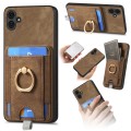 For Samsung Galaxy A05 Retro Splitable Magnetic Card Bag Leather Phone Case(Brown)