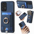 For Samsung Galaxy A23 Retro Splitable Magnetic Card Bag Leather Phone Case(Blue)