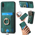 For Samsung Galaxy A30/A20/M10s Retro Splitable Magnetic Card Bag Leather Phone Case(Green)